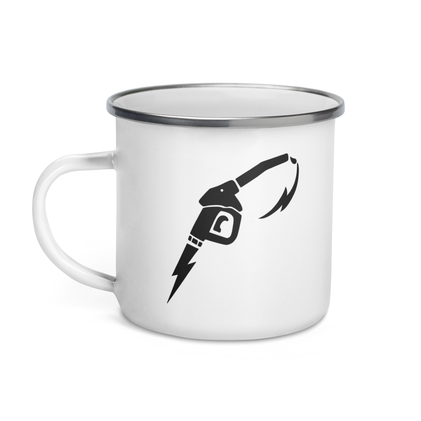 Gas Pump Enamel Mug