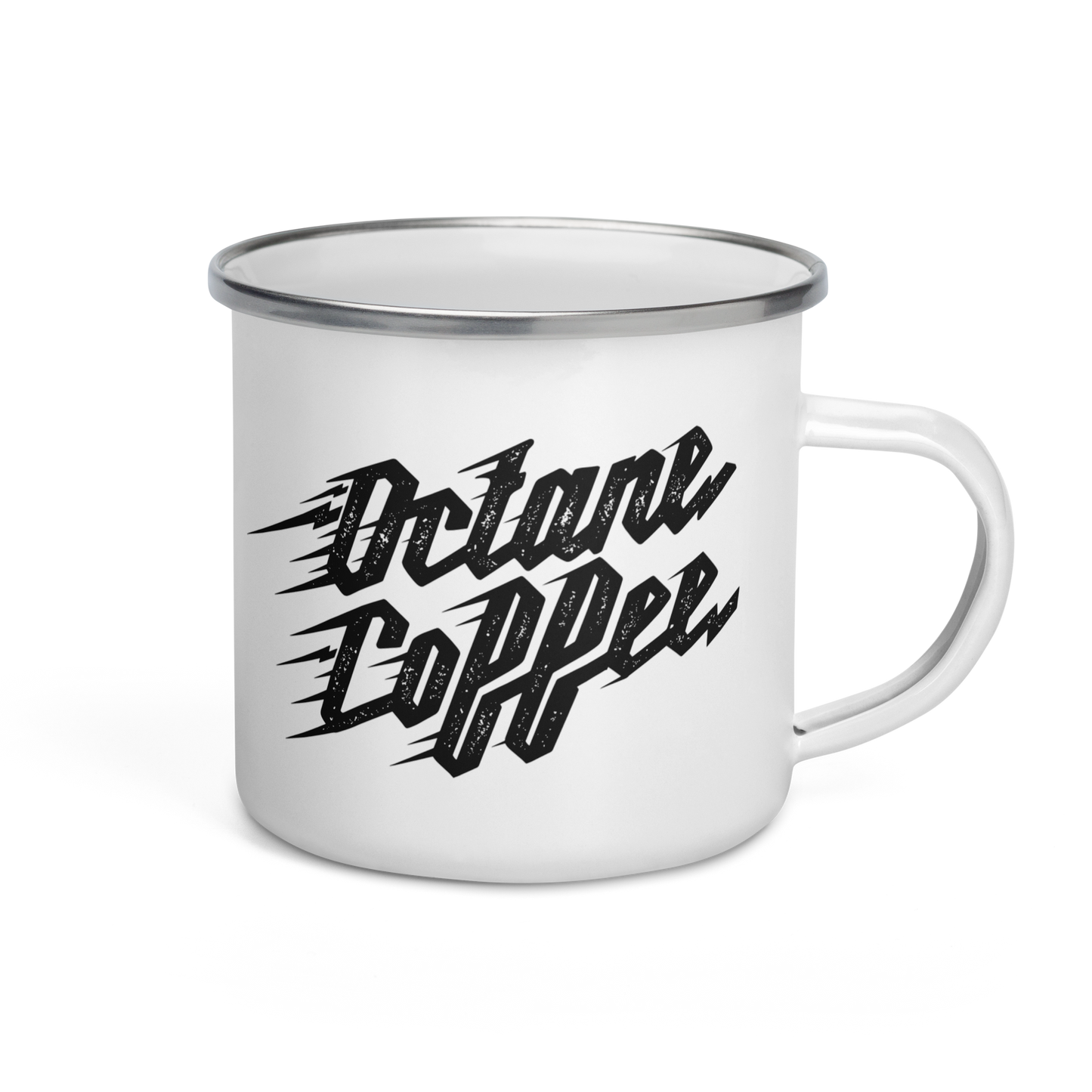 Gas Pump Enamel Mug